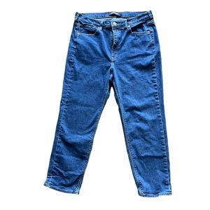 Express Straight Leg Mom Jeans Super High Rise Size 14R